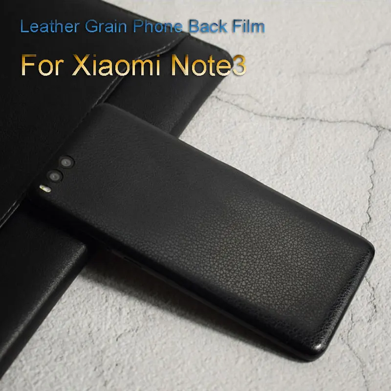 2018 зернистая кожа пленок для задней панели чехол телефона Стикеры Xiaomi Note3