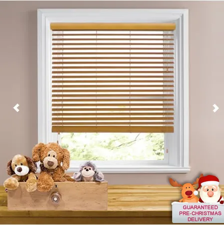 

WOOD WOODEN VENETIAN BLINDS REAL WOOD-- MADE TO MEASURE 5CM & 3.5CM WIDTH SLATS