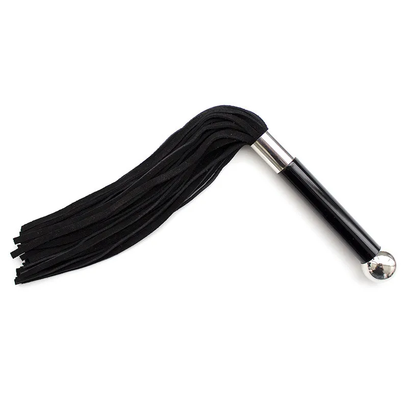 

38CM Leather Whip With Lashing Handle Spanking Paddle Scattered Whip Erotic Sex Toys for Adult Games Nightclub BDSM Sex