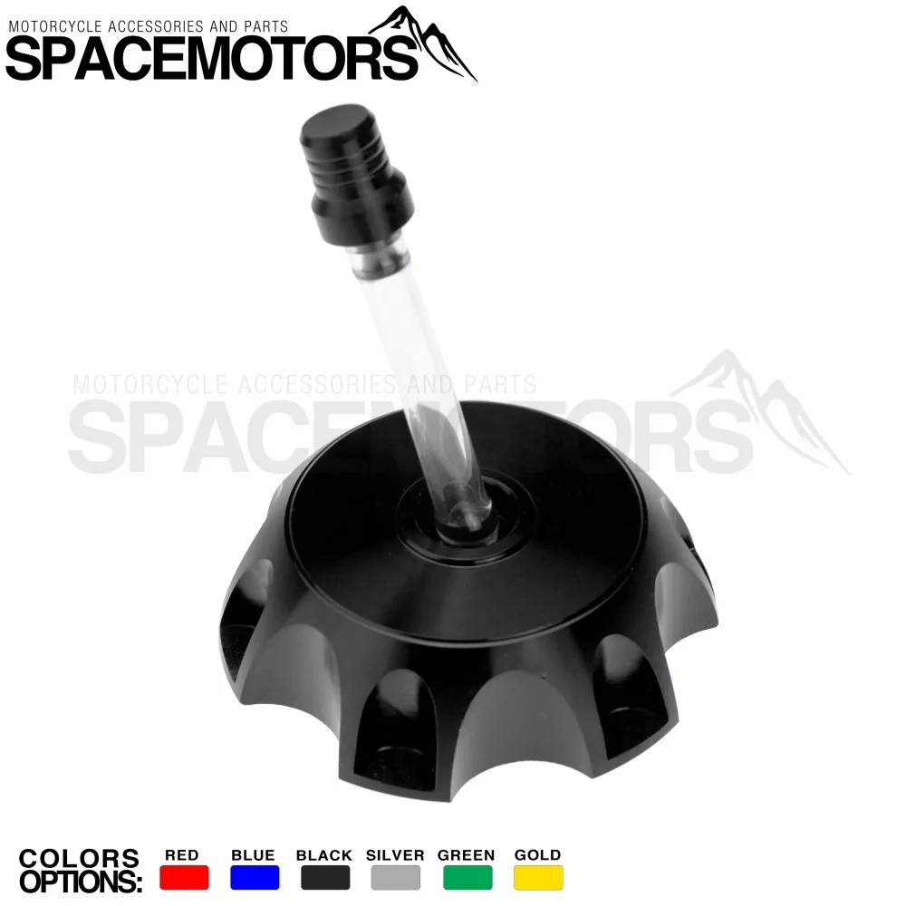 Зеленая алюминиевая крышка топливного бака с вентиляцией для питбайка мотоцикла