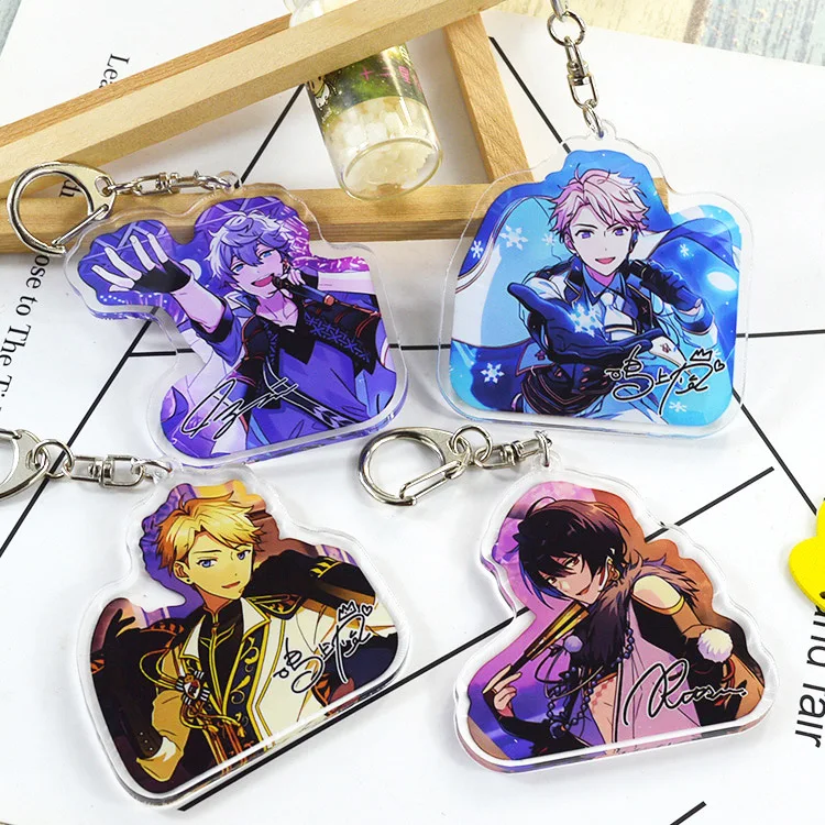 Игровой ансамбль звезды Валькирия Мика Kagehira Syu Itsuki брелок с двойным принтом Брелок с подвеской Llavero