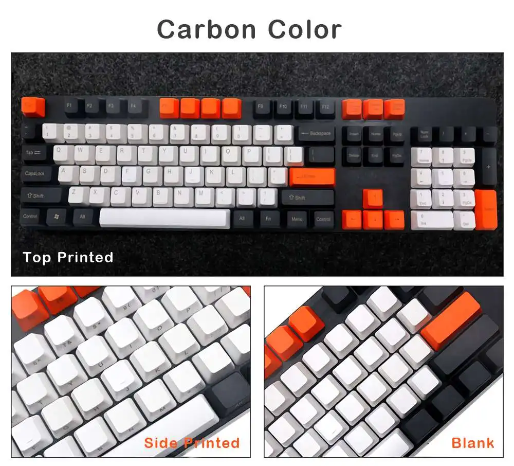 104 ключ OEM профиль PBT утолщенные колпачки для механической клавиатуры игровая клавиатура
