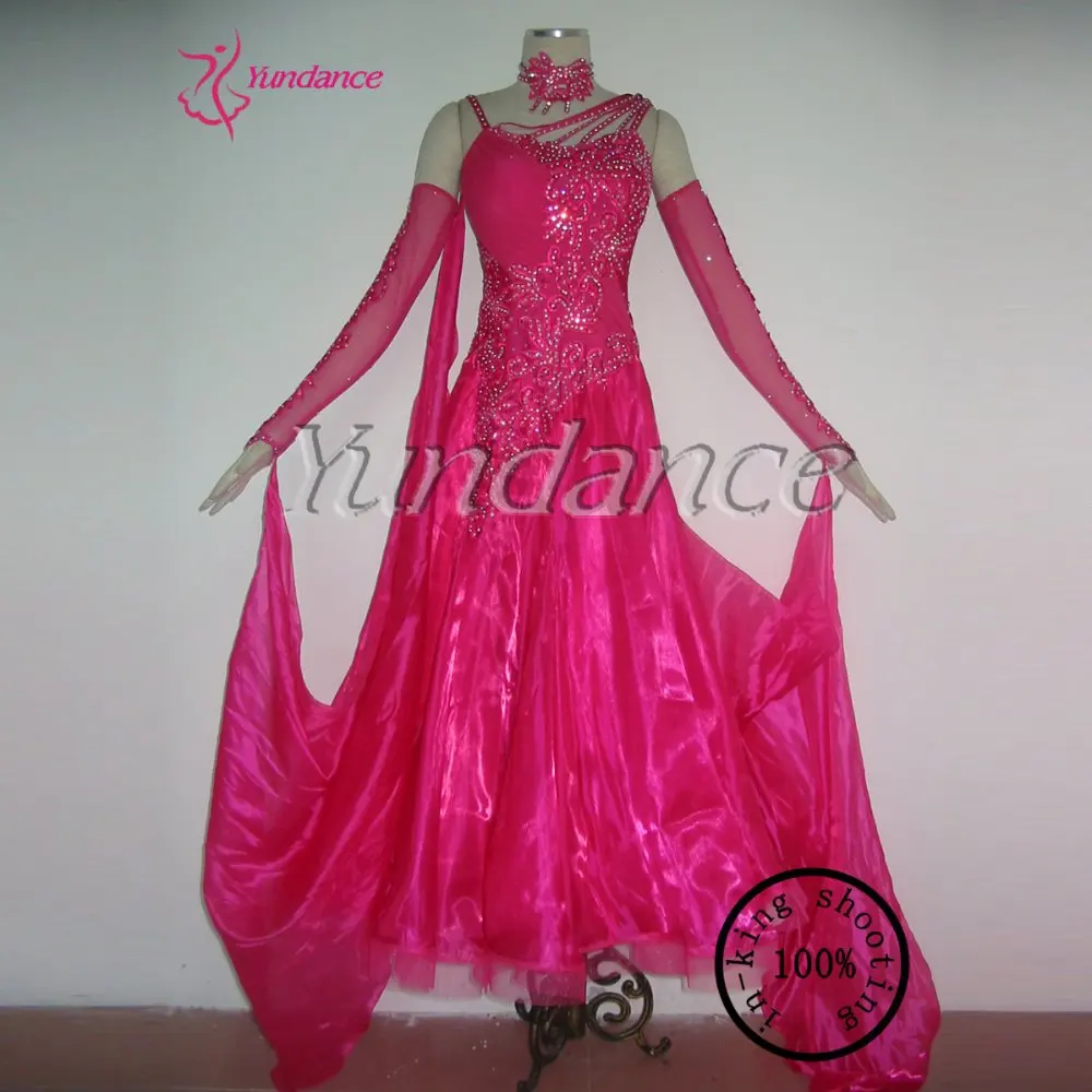 

New pink ballroom dance dresses for ballroom dancing waltz B-11156
