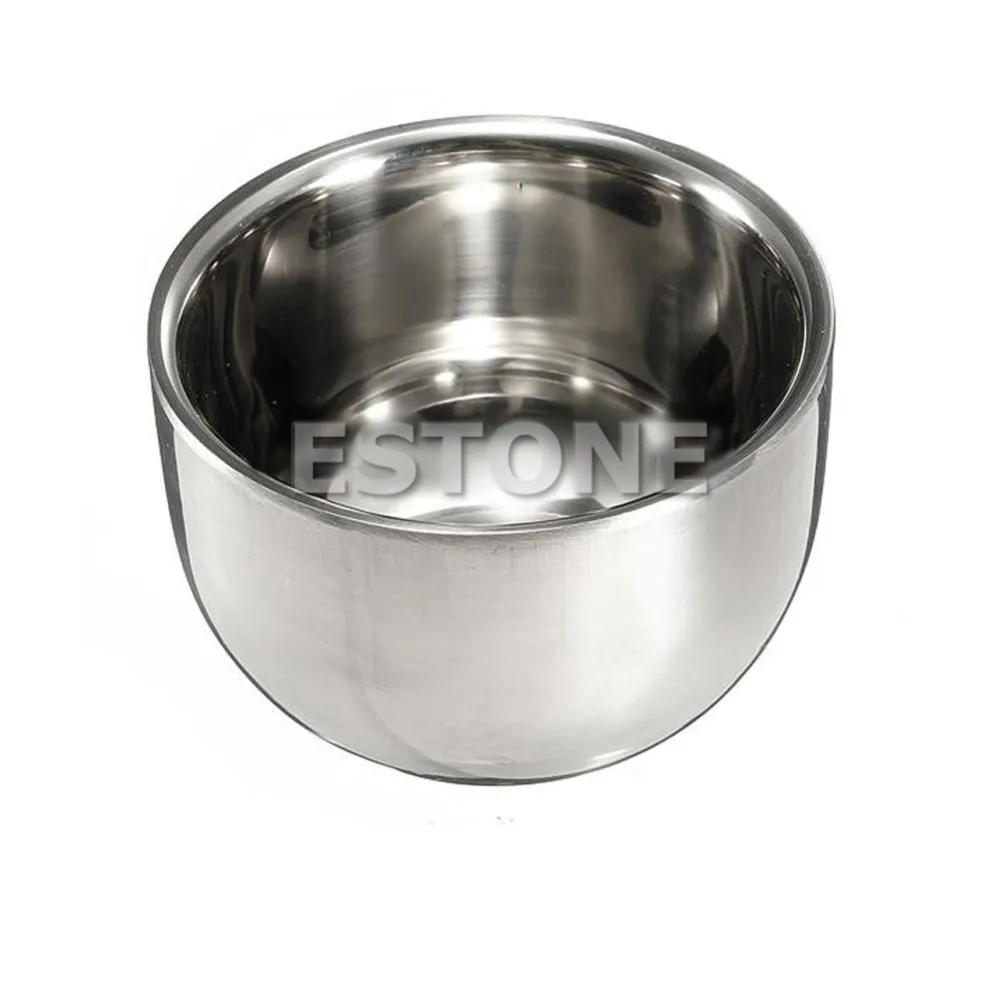 Новая Металлическая щетка для бритья из Нержавеющей Стали Кружка чаша чашка 7 2