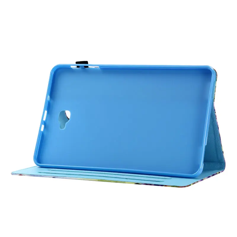 SM-T585 чехол для планшета для samsung Galaxy Tab A A6 10," SM-T580 T580 T585 T585N, умный чехол, чехол с мультяшным котом+ пленка+ ручка
