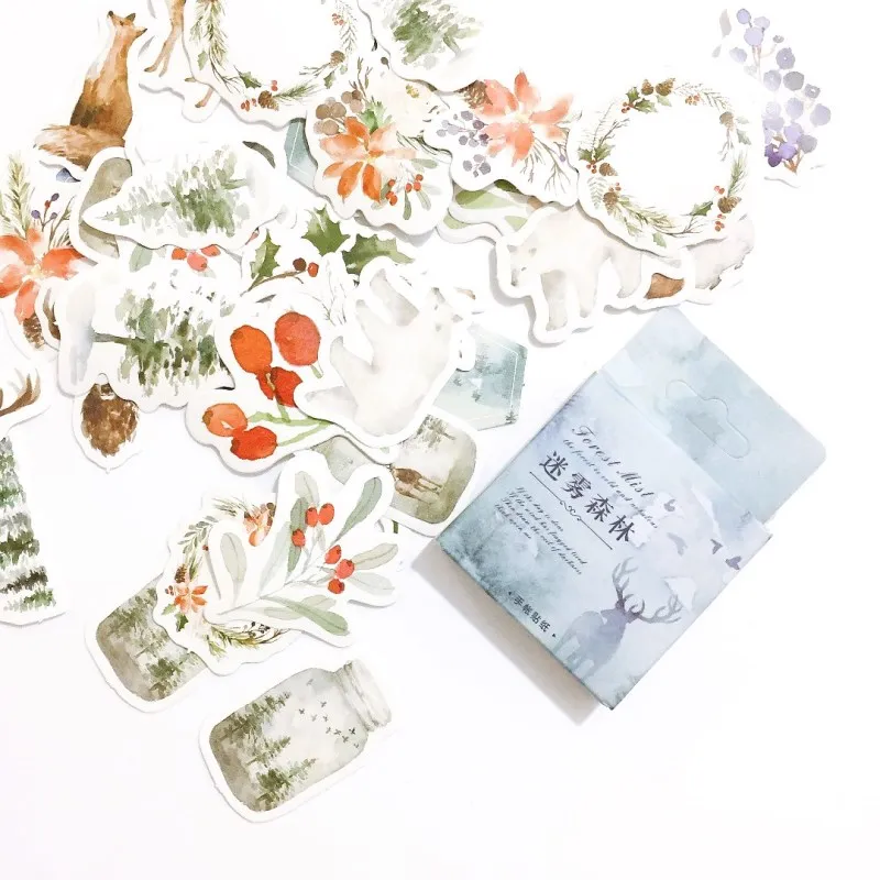 46 штук упак. милые модные наклейки для скрапбукинга с туманом DIY Фотоальбом