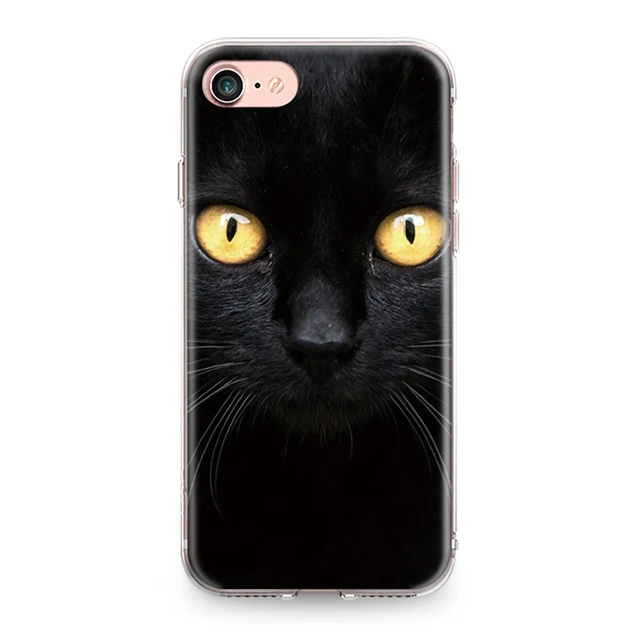 0894 Силиконовый чехол-Бампер для Iphone 4, 4S, 5, 5S, SE, 6, 6 S, 7, 8 Plus, X, XR, XS Max, мягкий чехол-бампер из ТПУ с рисунком кота, котенка, пары - Цвет: 0894