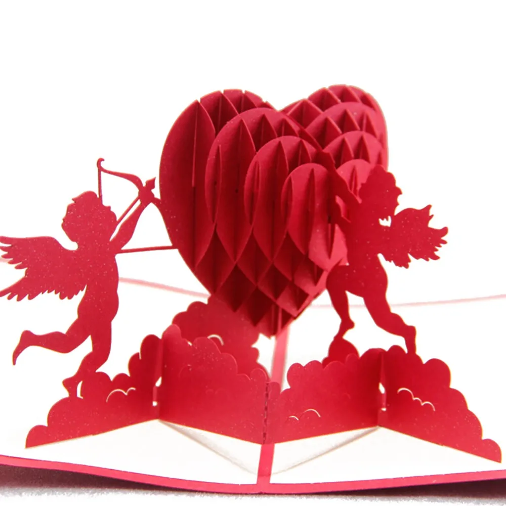 3D лазерная резка бумаги свадебные приглашения поздравительная карта kirigami