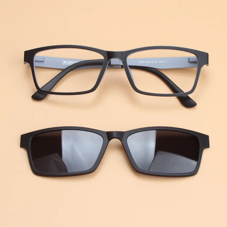 2017 модная поляризационная линза для мужчин вольфрамовая титановая оправа очков