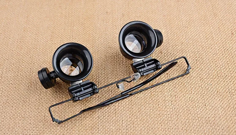 20X профессиональная лупа для ремонта часов светодиодный Ной подсветкой |