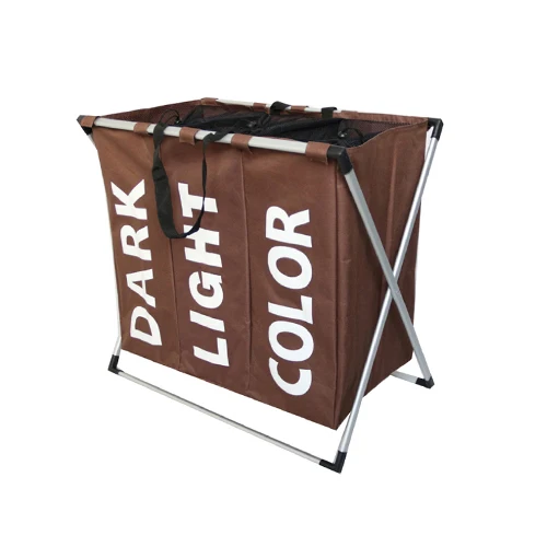 Brown Storage basket Корзина для хранения Складная Сумка Oxford водонепроницаемый домашний чехол в ванную большая прачечная грязная одежда чехол один ящик с отделениями Организации - Цвет: Brown Storage basket