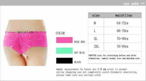 

Women G String Low Waist Lace Panties Transprent Floral Thongs Underwear Briefs
