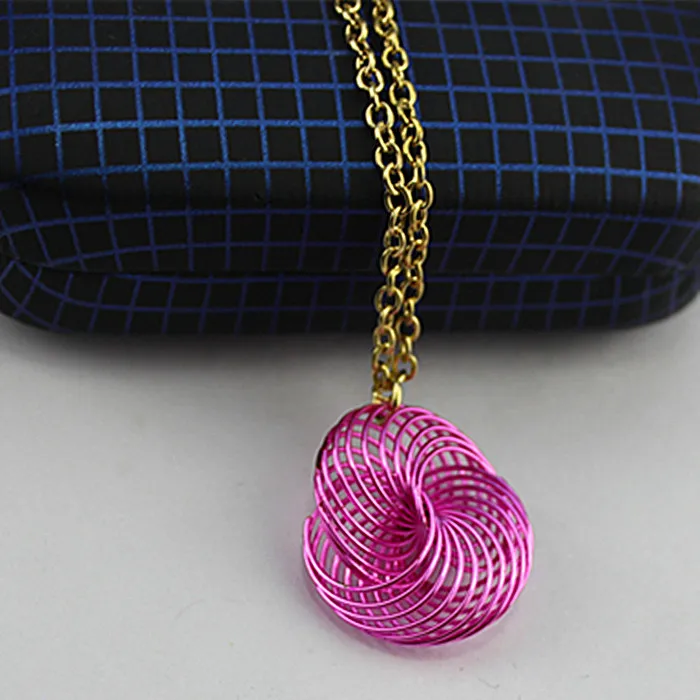 New fashion design manual compiled 2015 abstract pink pendant jewelry wholesale women sweater chain necklace Free Shipping | Украшения и