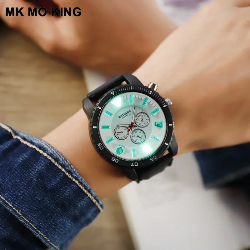 Новинка 2019 парные часы с подсветкой кварцевые для мужчин и женщин повседневные