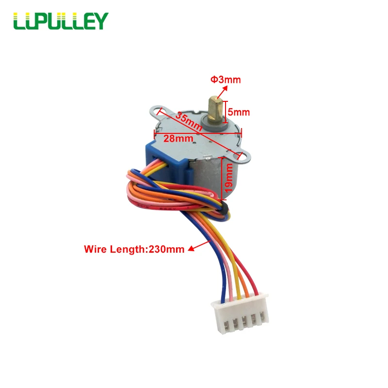 LUPULLEY 28BYJ 48 12В/5В шаговый двигатель UNL2003 драйвер платы шестерни четырехфазный