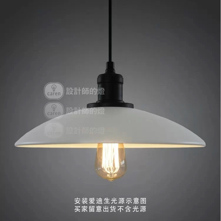 IKEA lamp modern minimalist designer vintage American country creative restaurant lighting white single-head chandelier | Лампы и