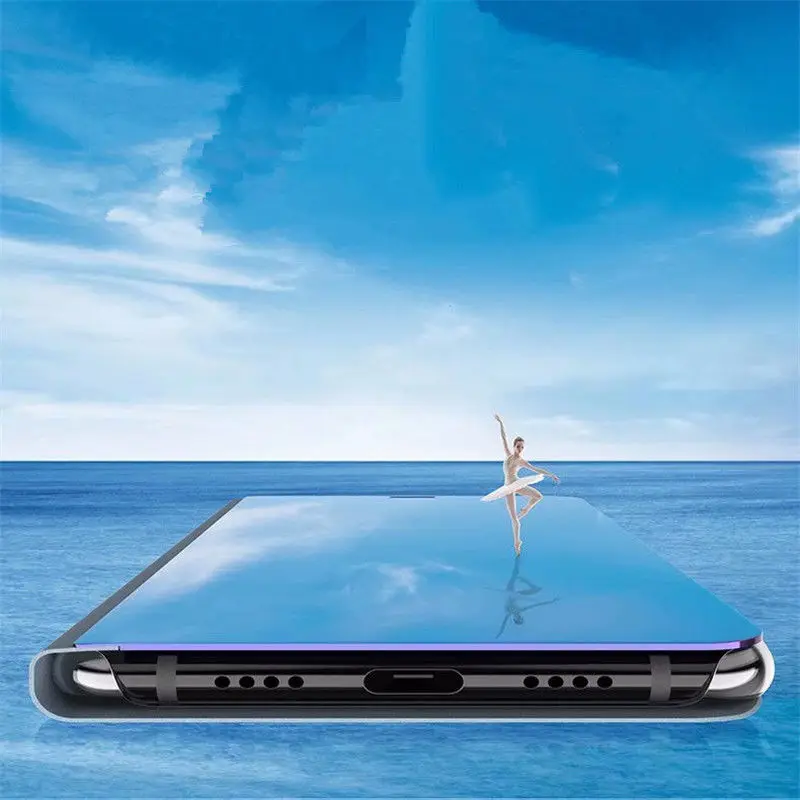 Чехол-книжка ZEALLION для Xiaomi Mi5x 6 AI Mix 2 Note 3 Redmi 5 4X5 Plus, роскошный, прозрачный, с зеркальным окном, кожаный, флип-чехол-подставка