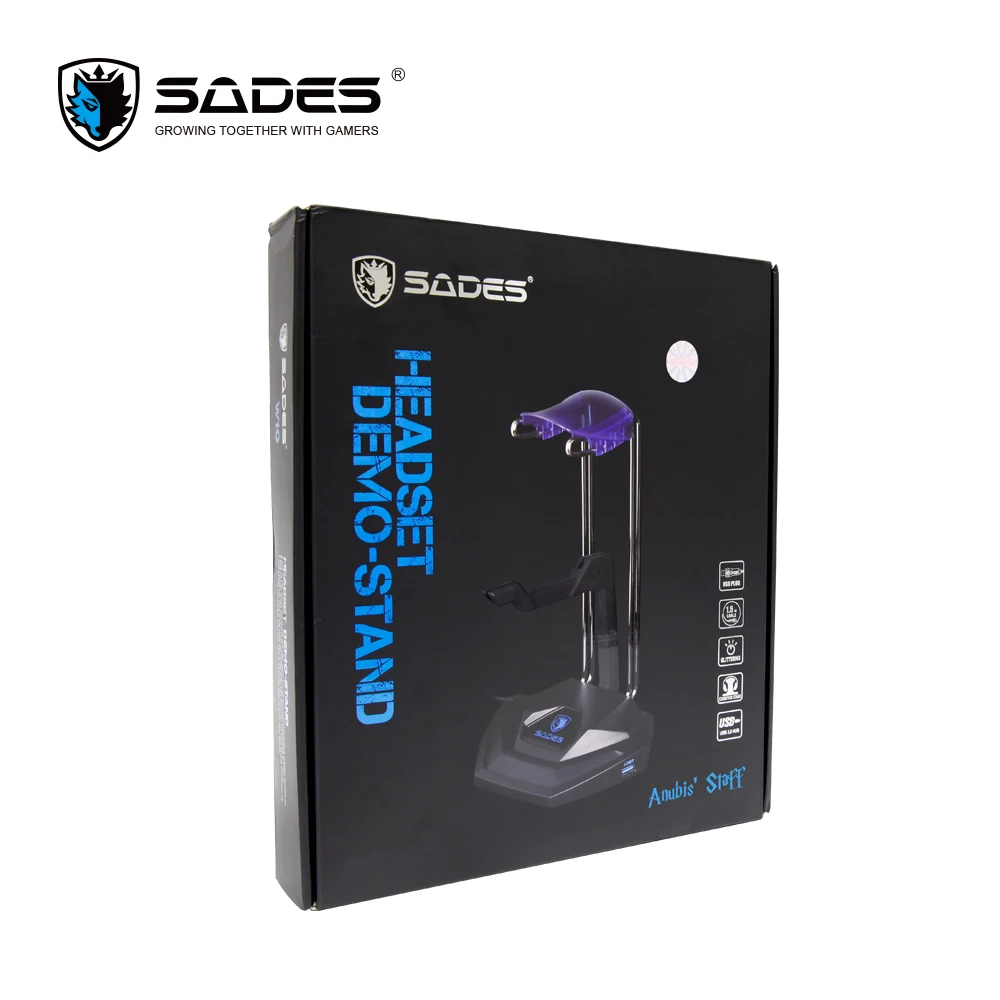 Многофункциональная подставка для наушников SADES Anubis держатель дисплея с портом