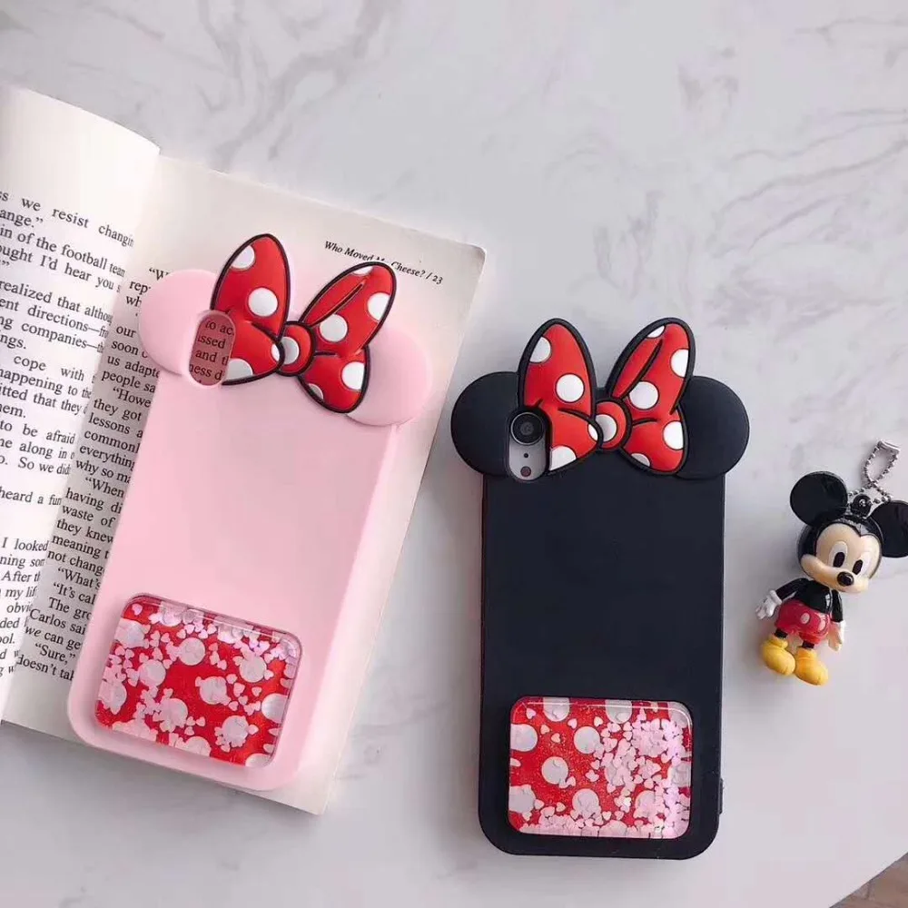 Зыбучие пески Минни назад для iPhone 6 6s 6plus плюс 7 8 Чехол X xs xr xamax чехол |