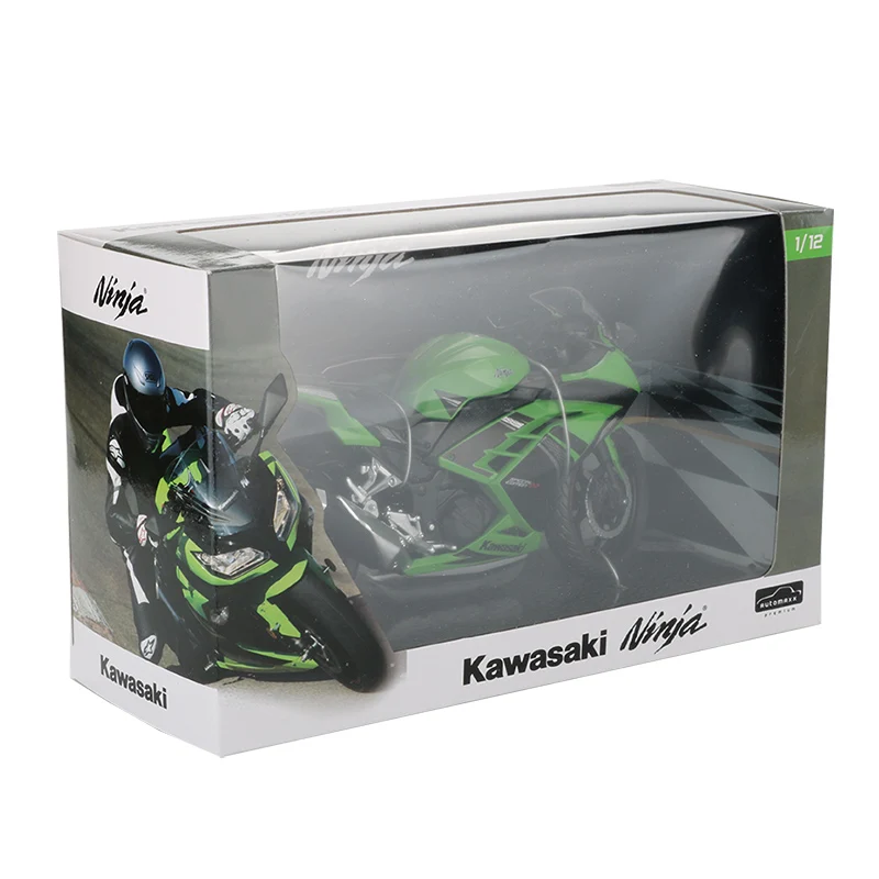 

Automaxx 1:12 Motorcycle Model Alloy Toy Motocross Racing Car Ninja 250 Motor Bicycle Bike cars Toys For Children Collection