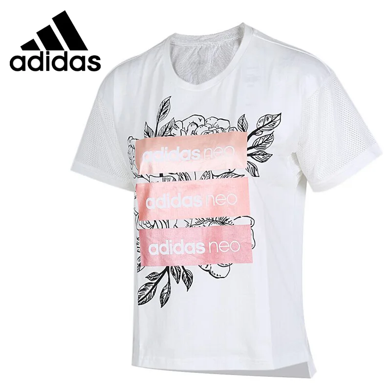 Новинка 2018 Оригинальная футболка Adidas Neo Label CS RO BOX женские футболки с коротким