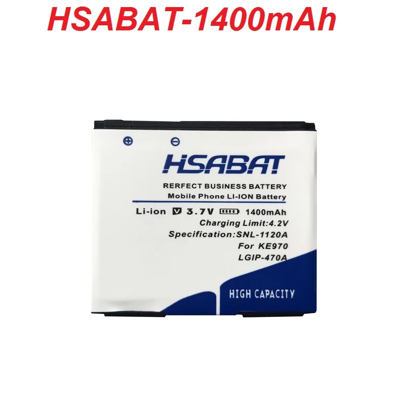 Новый аккумулятор HSABAT для LG GD330 KE70 KE970 KE970U KF600 KF750 KG270 KG70 KG70c KU970 LF755 LX570 Shine 1400mAh LGIP