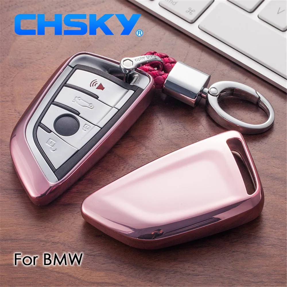 CHSKY ТПУ для BMW чехол ключей X5 E53 E70 F15 G05 X1 X6 7 серии автомобильного ключа оболочка