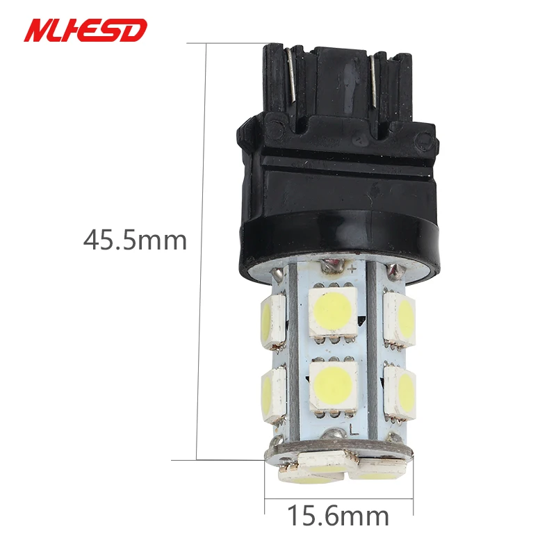 10 шт. W21/5 Вт T20 T25 13SMD Автомобильный светодиодный стоп сигнал светильник 7440 7443 3157 3156
