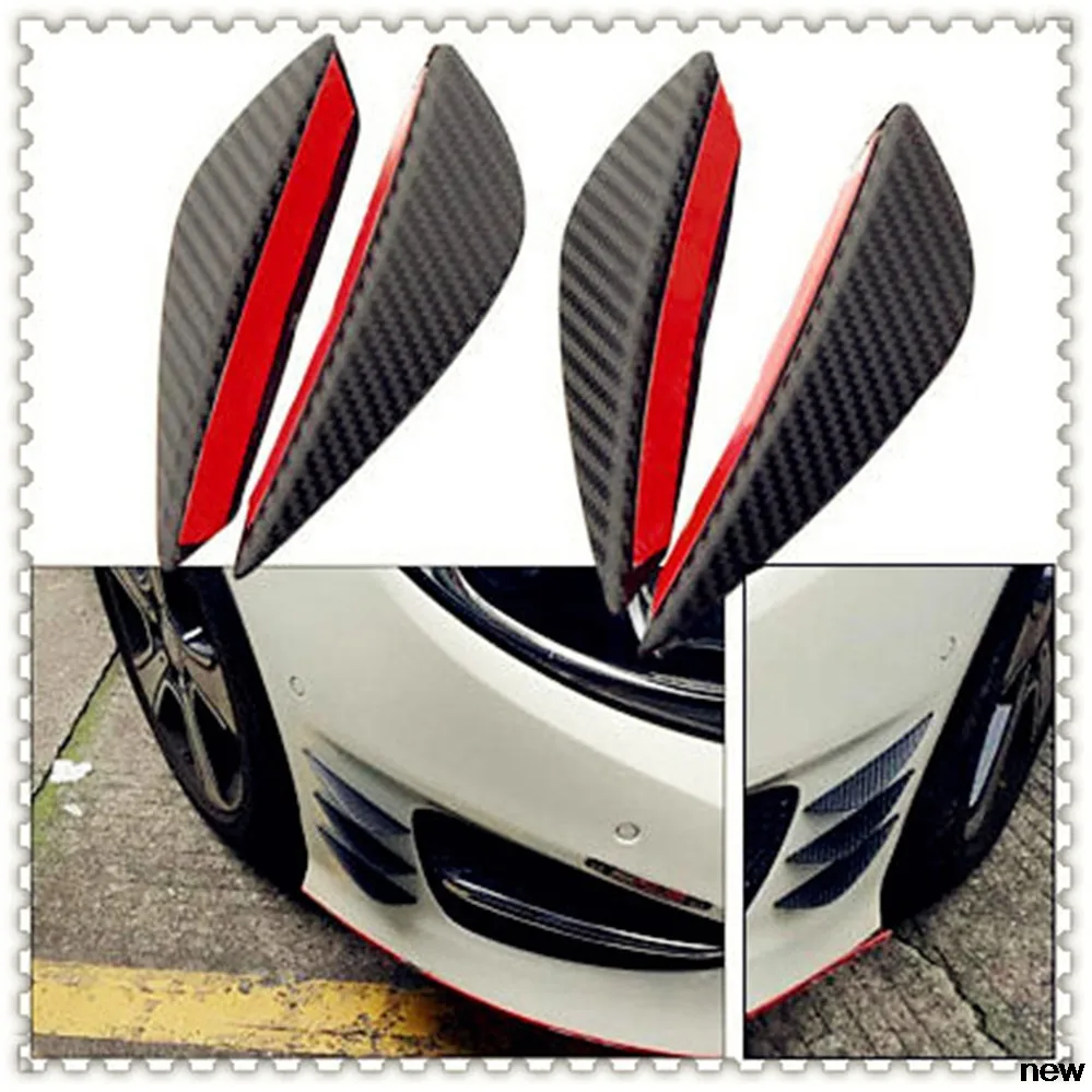 Автомобильный передний бампер разделитель для губ спойлер Canard Valence Volkswagen VW POLO Golf 4