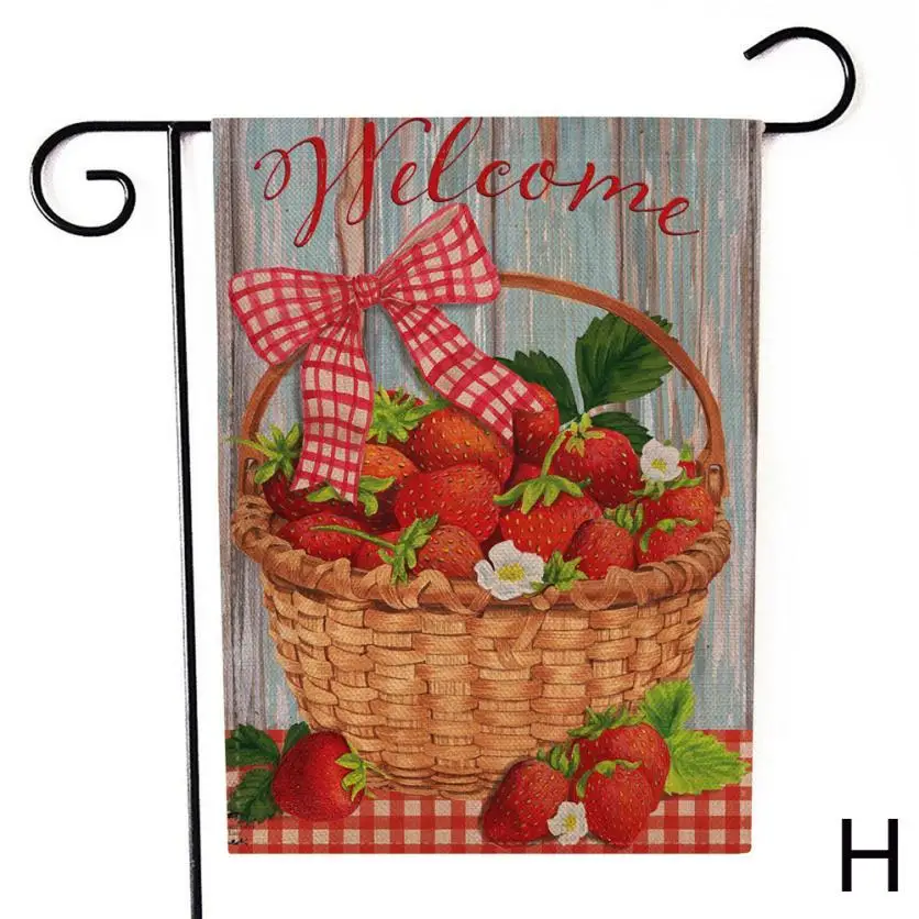 H Сад флаг Крытый Открытый Home Decor письма цветы флаг JANE1 - Цвет: H