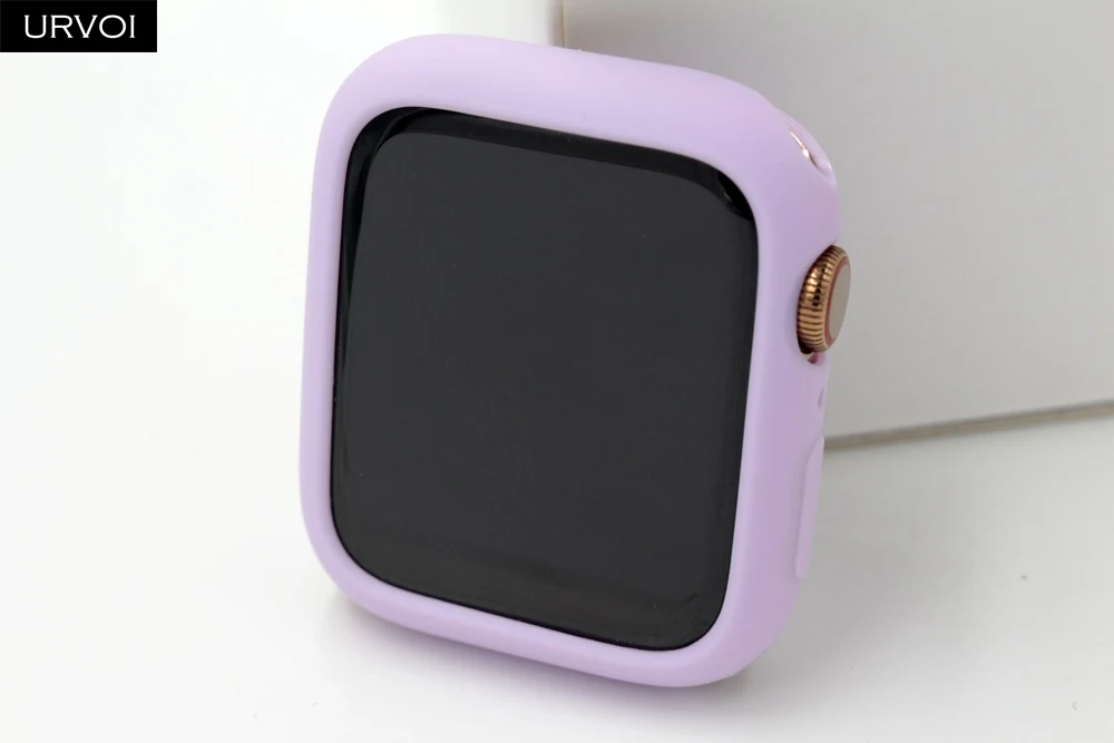 URVOI конфетный, TPU чехол для apple watch series 5 4 3 21 цветной защитный чехол для iWatch 38 42 40 44 мм подходит для ультратонкой рамки