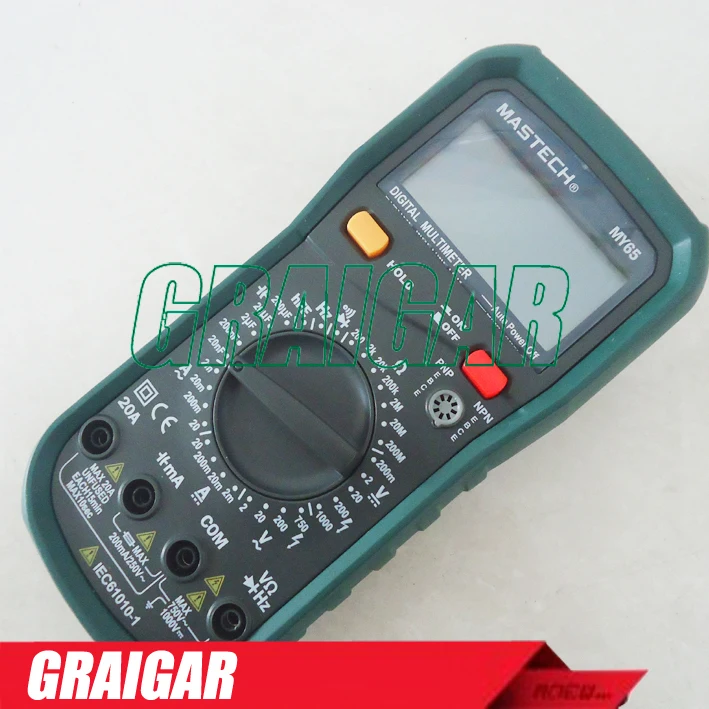 Дешевые Mastech MY65 DMM Цифровой мультиметр|digital multimeter|mastech my65multimeter digital |