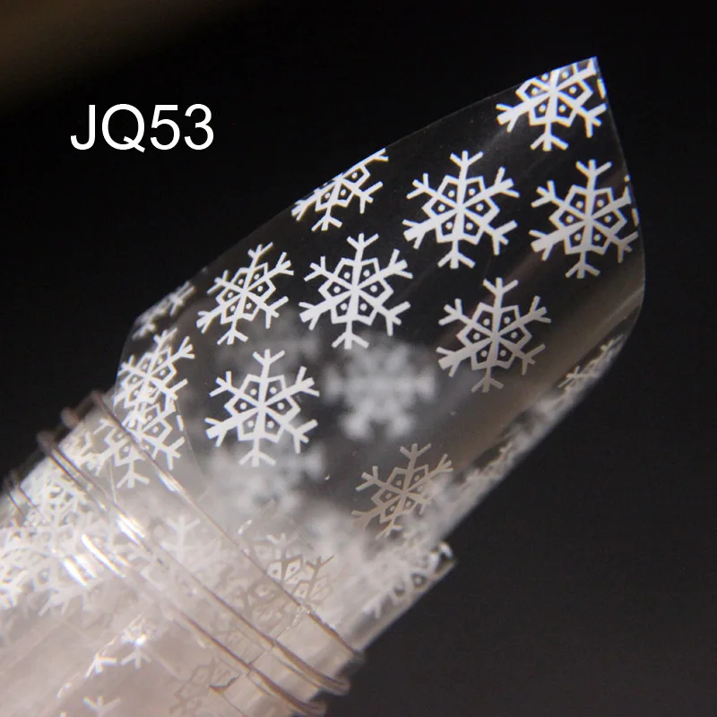 JQ53 1 шт 4*100 см голографическая переводная Фольга голографическая фольга для ногтей звездное небо переводная Фольга Наклейка - Цвет: JQ53