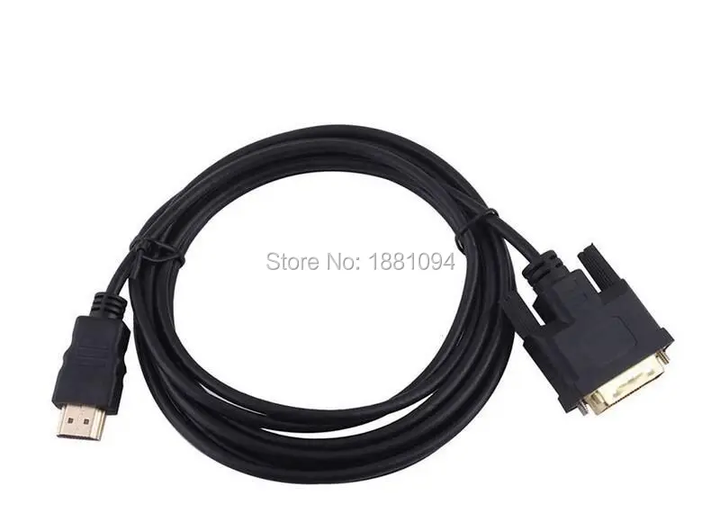 SZAICHGSI 1 м 5 2 3 HDMI к DVI 24 + контактный адаптер позолоченный кабель Папа папа для 1080P HD