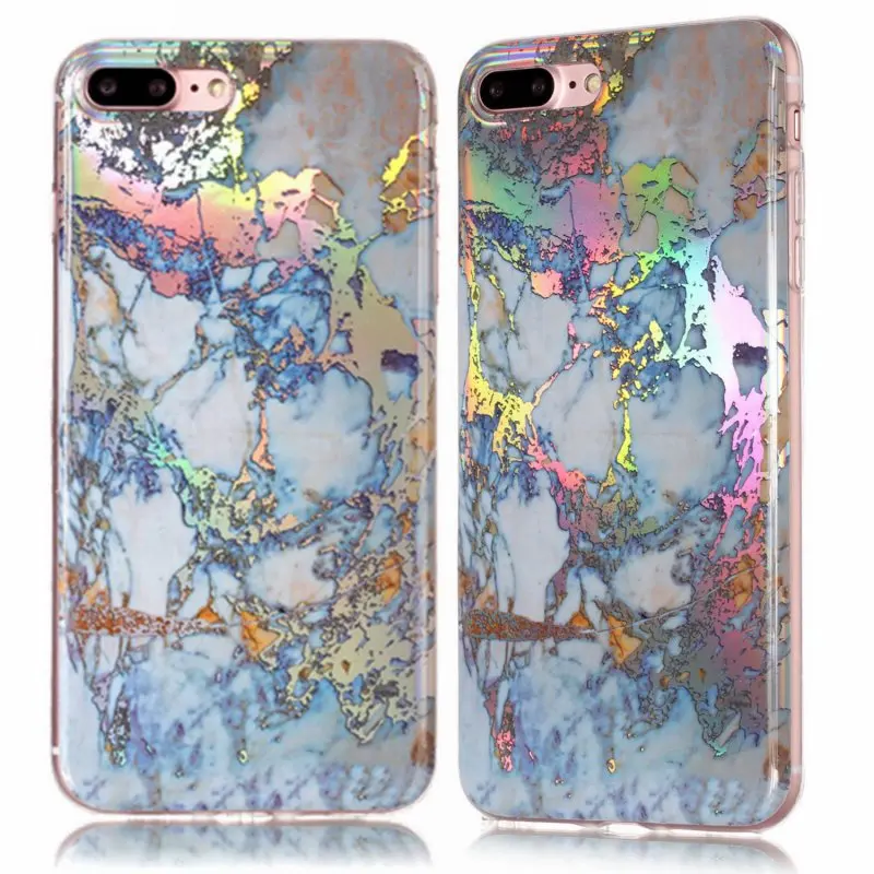 Soft Case for iPhone 8 7 Phone Cases Coque Apple iPhon Plus 7Plus Back Cover Silicone Marble Granite Skin Gel Capinha Etui |