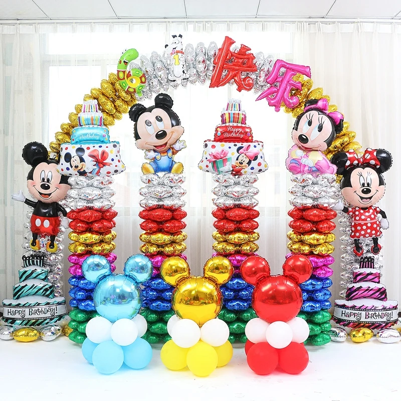 1 шт. большой Микки воздушный шар из фольги Минни Babyshower мальчик девочка 1 день рождения торт вечерние украшения большой баллон детская игрушка подарок