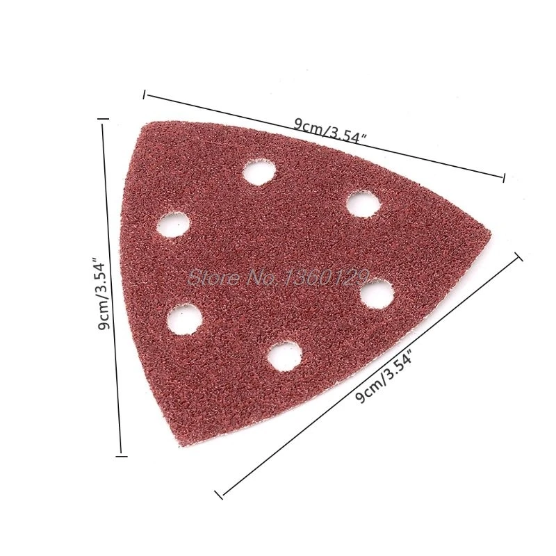 

20pcs Self-adhesive Sandpaper Triangle Delta Sander Sand Paper Hook Loop Sandpaper Disc Abrasive Tools For Polishing Grit 40-240