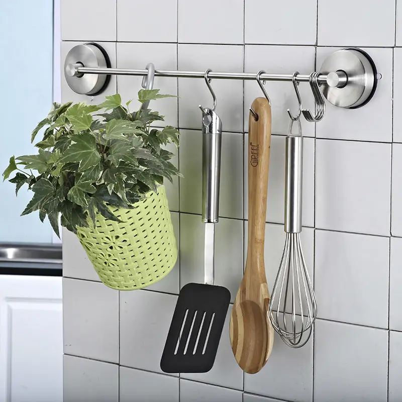 TISION вакуумный крепкий присоска для стеклянной кухни S крюк висячая дверь