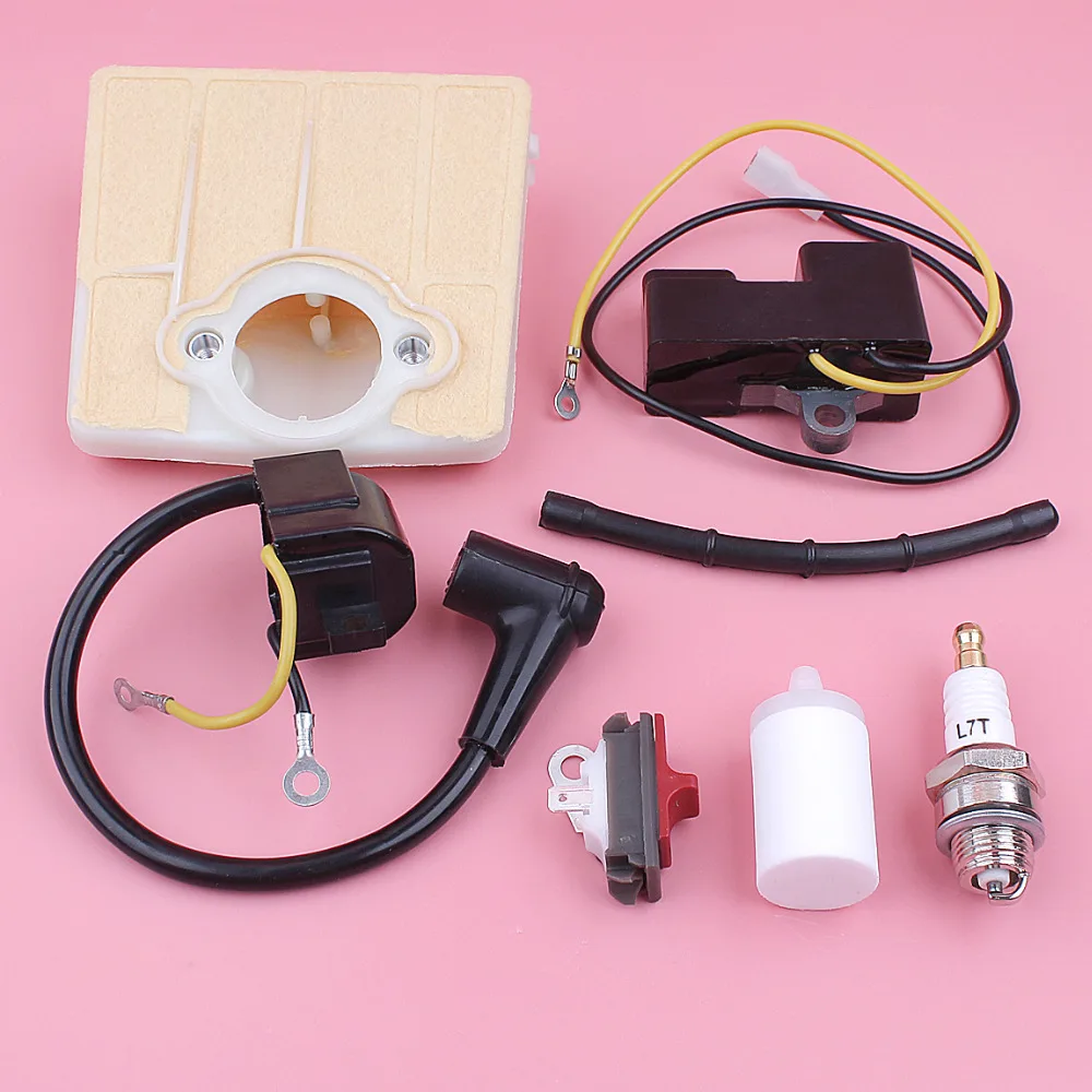 

Ignition Coil Air Fuel Filter Hose Kit For Husqvarna 61 66 266 Spark Plug Stop Switch Chainsaw Replace Spare Part Old Type