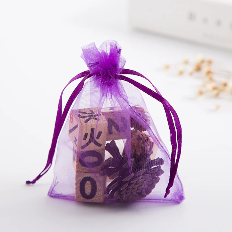 

Free Shipping Household 10x15cm Drawable Organza Bags Earring Jewelry Packaging Bags Pouches Favor Wedding Christmas Gifts Bags