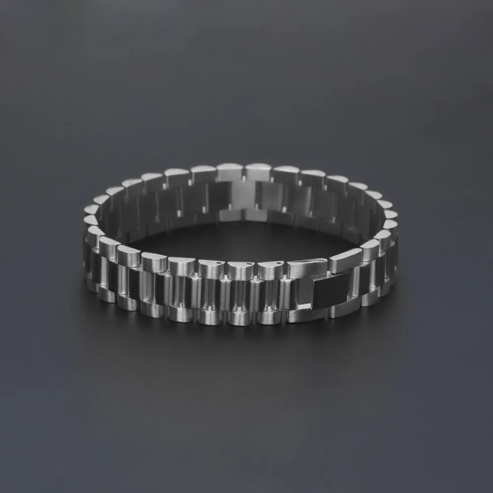 Men's solid stainless steel Wrap bracelets Gold Silver color Titanium chains Bangle For Male Hip Hop Jewelry Gift | Украшения и