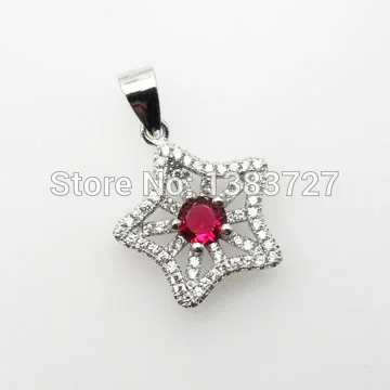 Sinlifu Most women love charm and beautiful 925 sterling silver cz jewelry single big stone pendant RSFY5521A-P | Украшения и