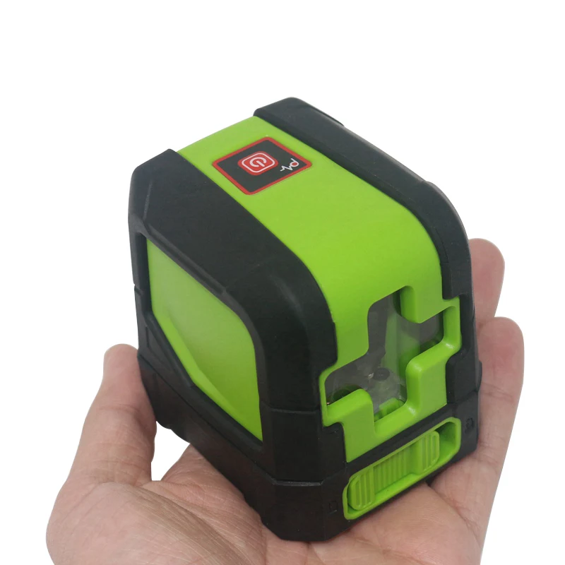 Only Laser level Мини-лазерный нивелир наливное два перекрестных лазерных нивелира красный зеленый светильник с регулируемым универсальным кронштейном - Цвет: Only Laser level