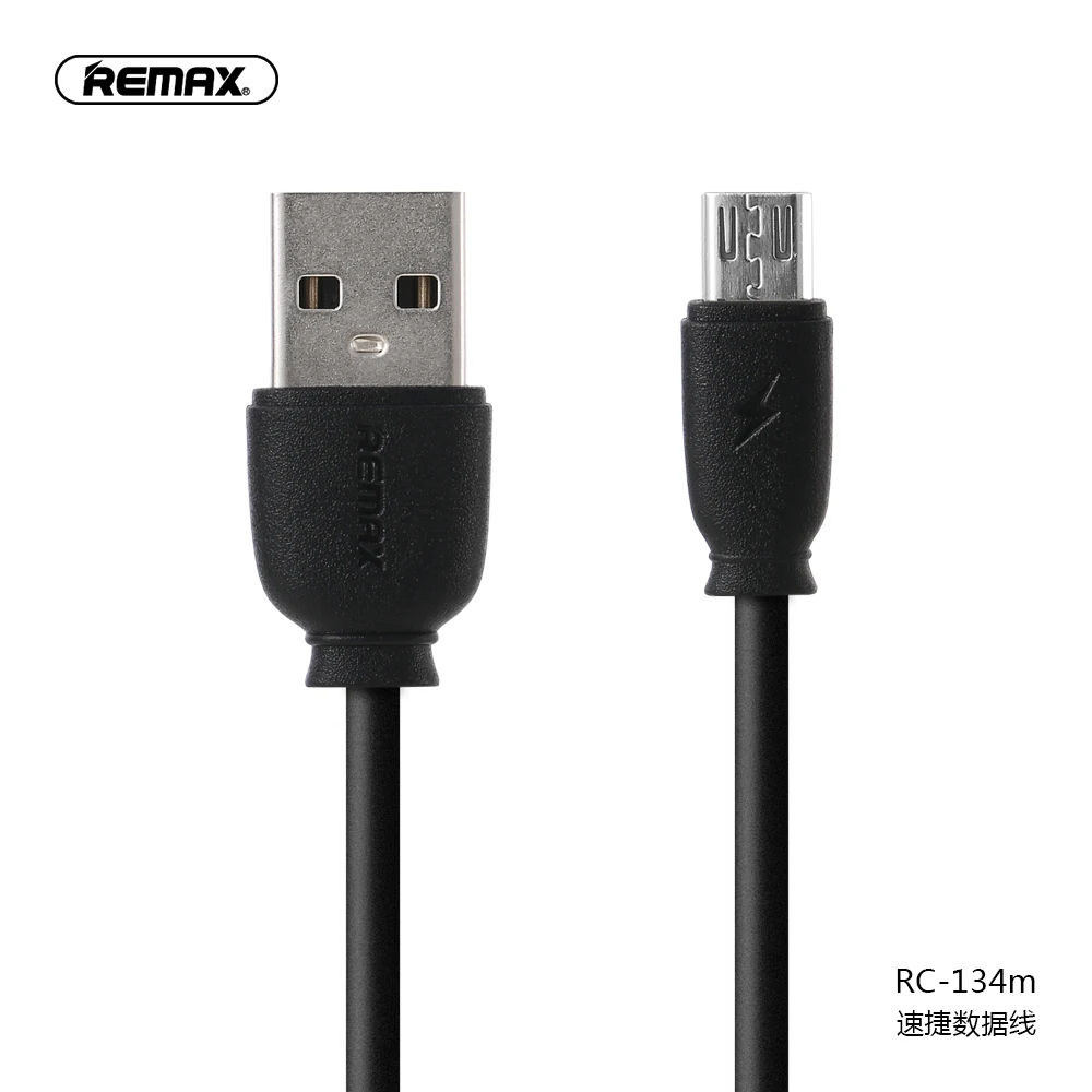 Remax Micro USB кабель 2.1A Быстрая зарядка USB кабель для передачи данных для samsung Xiaomi LG планшет Android мобильный телефон usb зарядный шнур - Цвет: Черный