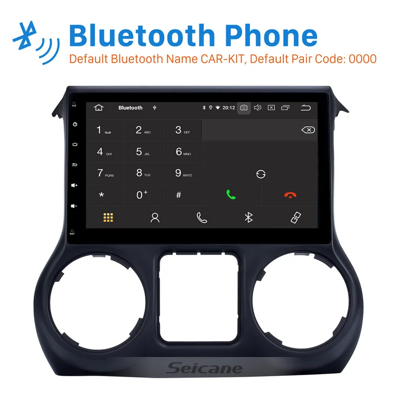 Автомобильная Мультимедийная система Seicane 8 ядер 1 DIN Android 10 Bluetooth GPS Wi