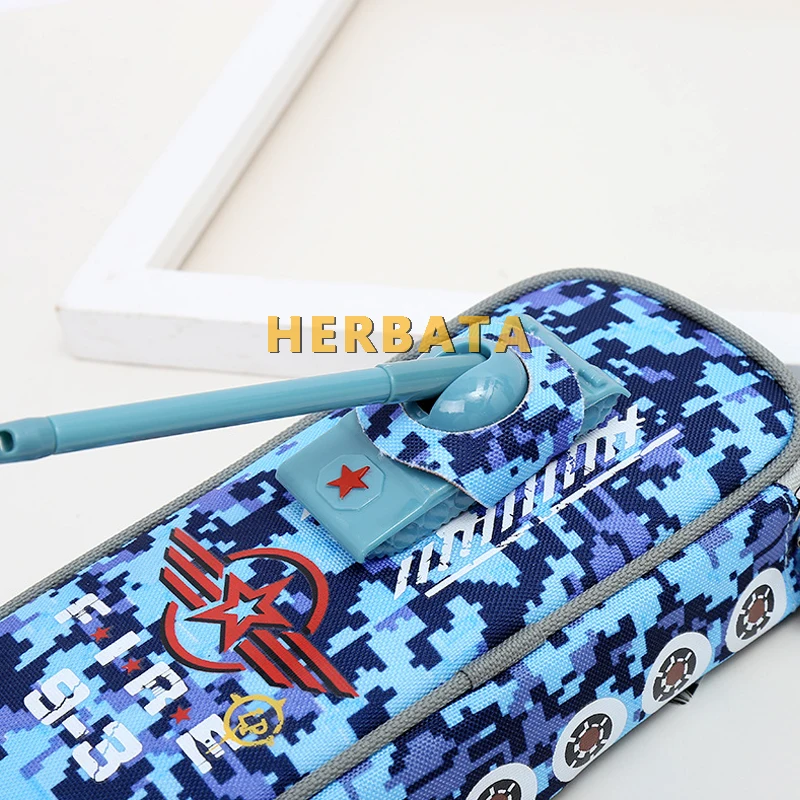 Емкость камуфляжная сумка для ручек Студенческая тканевая хранения Творческий