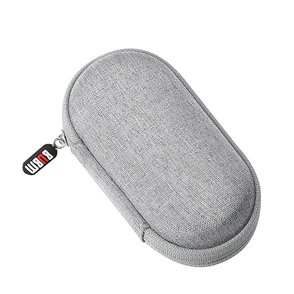 BUBM жесткий USB флэш-накопитель чехол, дорожная сумка для USB флэш-накопителей, sd-карт, наушников кабели и другие небольшие аксессуары - Цвет: Elliptic-Gray