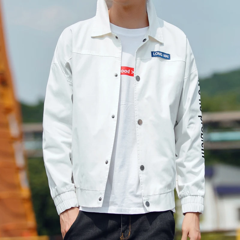 2019 Jackette для Мужские весенне-осенние хлопковые пальто куртка большого размера