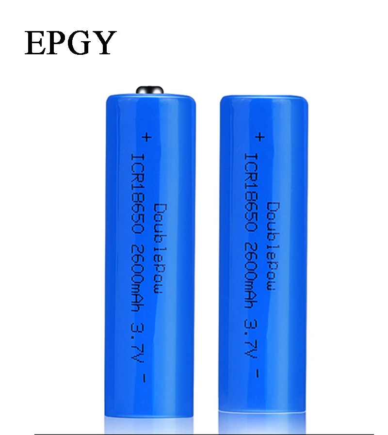 EPGY 18650 литий ионная батарея 3 7 V 2600mAh перезаряжаемые литиевые батареи для
