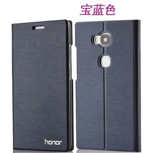 Blue Новое поступление, чехол для Huawei Honor 5c/5x, роскошный тонкий стильный флип-кожаный чехол для Huawei Honor 5c Honor 5x, чехол, сумка, защита 360 - Цвет: Blue
